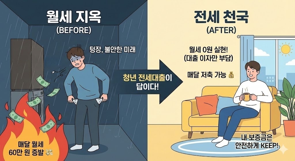 월세 이자 0원? 2025년 최신 청년전용 보증부월세대출 신청 자격 완벽 정리